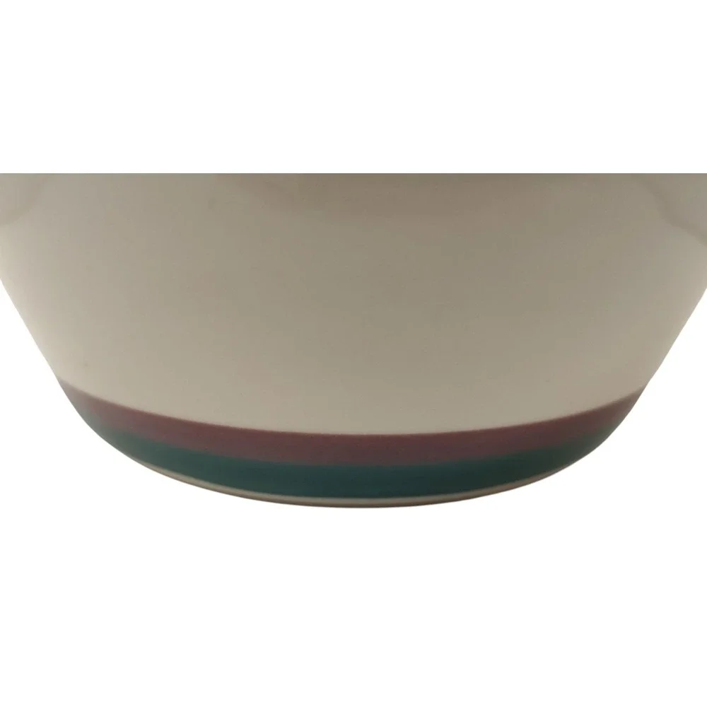 Pfaltzgraff Juniper‎ Large Canister with Lid Cream Green and Pink Food Storage